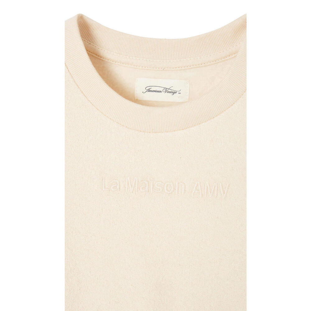 American Vintage Bobypark Sweatshirt beige size NWT - Picture 2 of 7